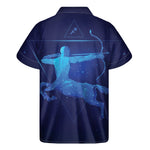 Sagittarius Horoscope Sign Print Men's Short Sleeve Shirt