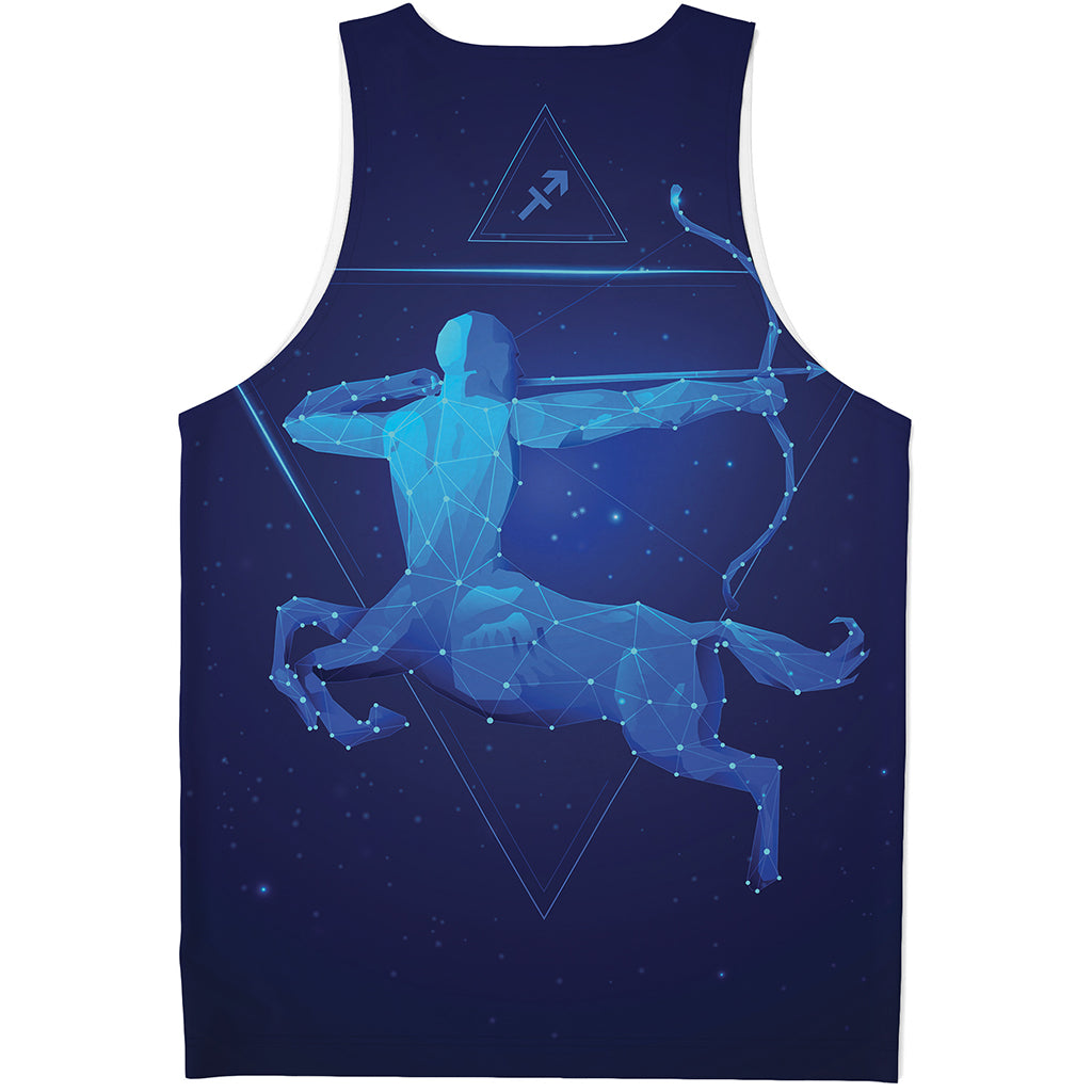 Sagittarius Horoscope Sign Print Men's Tank Top