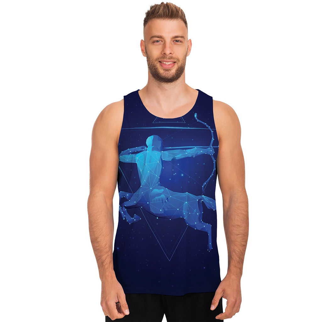 Sagittarius Horoscope Sign Print Men's Tank Top