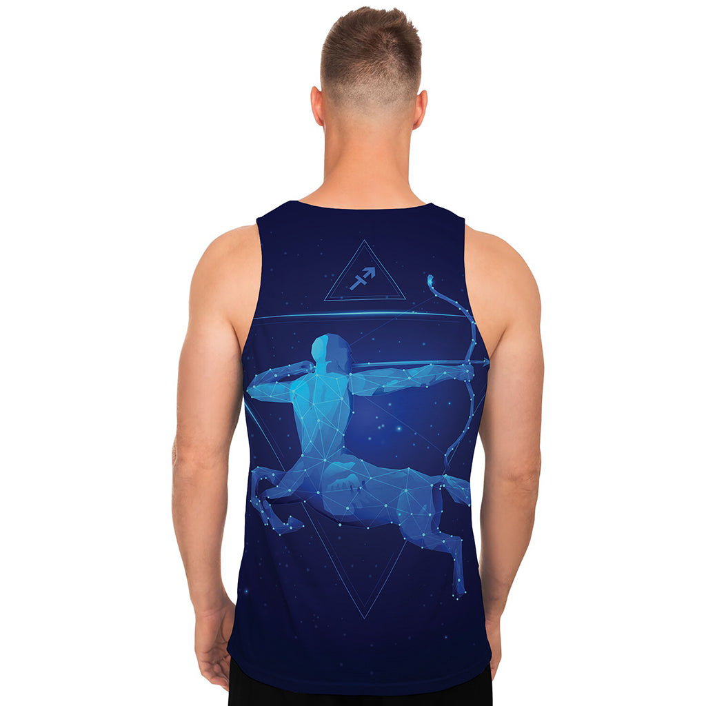 Sagittarius Horoscope Sign Print Men's Tank Top