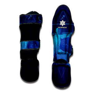 Sagittarius Horoscope Sign Print Muay Thai Shin Guard