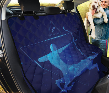 Sagittarius Horoscope Sign Print Pet Car Back Seat Cover