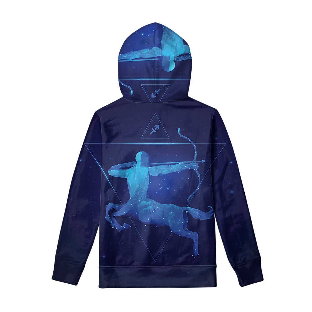 Sagittarius Horoscope Sign Print Pullover Hoodie