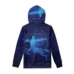 Sagittarius Horoscope Sign Print Pullover Hoodie