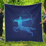 Sagittarius Horoscope Sign Print Quilt