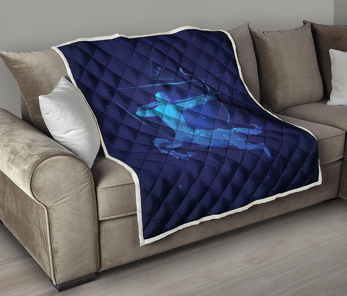 Sagittarius Horoscope Sign Print Quilt