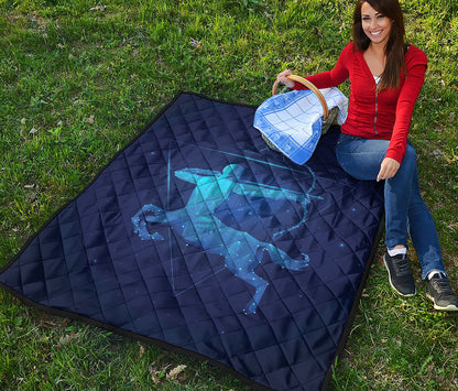 Sagittarius Horoscope Sign Print Quilt