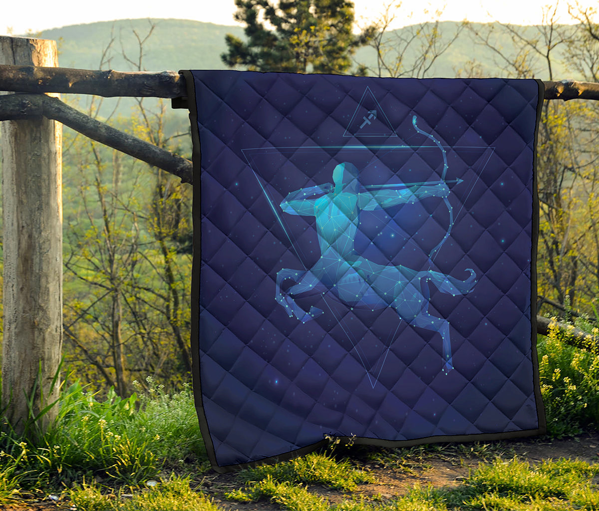 Sagittarius Horoscope Sign Print Quilt