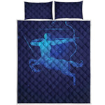 Sagittarius Horoscope Sign Print Quilt Bed Set
