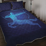 Sagittarius Horoscope Sign Print Quilt Bed Set