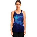 Sagittarius Horoscope Sign Print Women's Racerback Tank Top