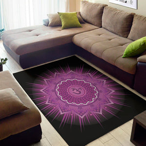 Sahasrara Chakra Mandala Print Area Rug