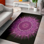 Sahasrara Chakra Mandala Print Area Rug