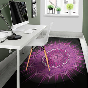 Sahasrara Chakra Mandala Print Area Rug