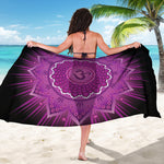 Sahasrara Chakra Mandala Print Beach Sarong Wrap