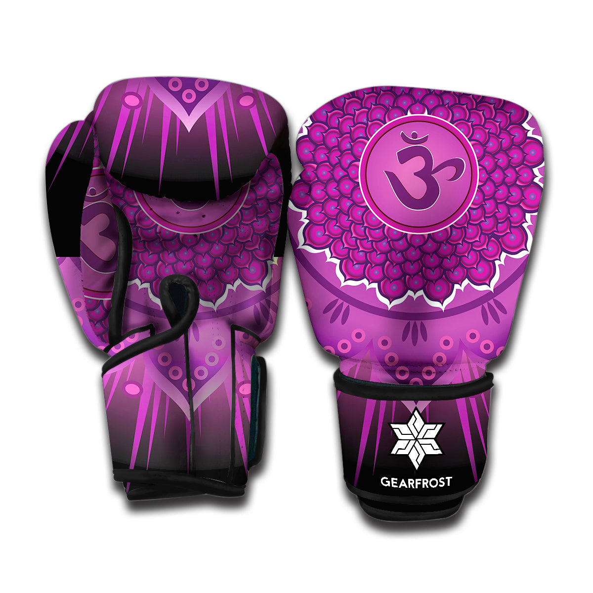 Sahasrara Chakra Mandala Print Boxing Gloves