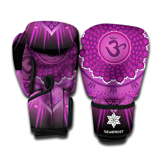 Sahasrara Chakra Mandala Print Boxing Gloves
