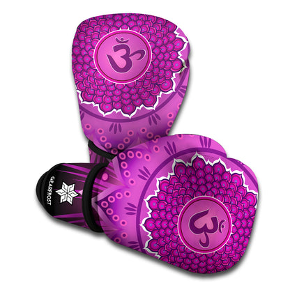 Sahasrara Chakra Mandala Print Boxing Gloves