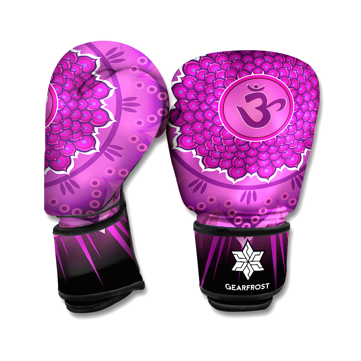 Sahasrara Chakra Mandala Print Boxing Gloves