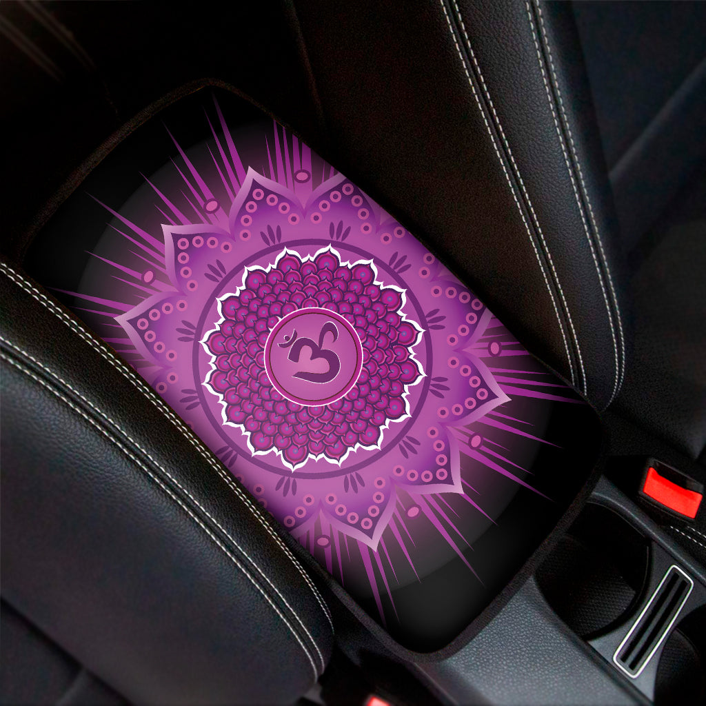 Sahasrara Chakra Mandala Print Car Center Console Cover