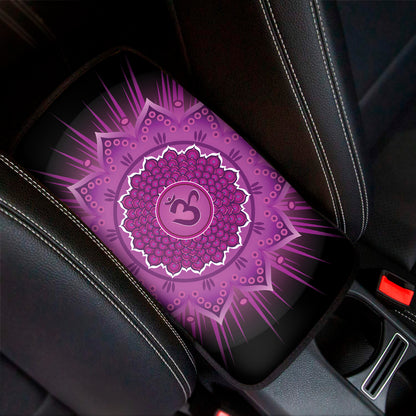Sahasrara Chakra Mandala Print Car Center Console Cover