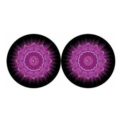 Sahasrara Chakra Mandala Print Car Coasters