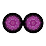 Sahasrara Chakra Mandala Print Car Coasters