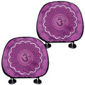 Sahasrara Chakra Mandala Print Car Headrest Covers