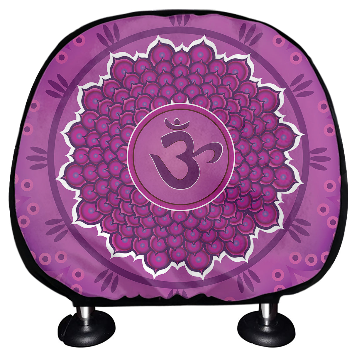 Sahasrara Chakra Mandala Print Car Headrest Covers