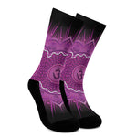 Sahasrara Chakra Mandala Print Crew Socks
