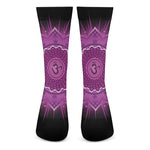 Sahasrara Chakra Mandala Print Crew Socks