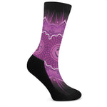 Sahasrara Chakra Mandala Print Crew Socks