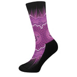 Sahasrara Chakra Mandala Print Crew Socks