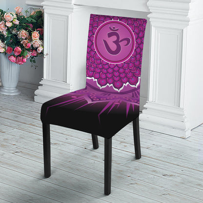 Sahasrara Chakra Mandala Print Dining Chair Slipcover