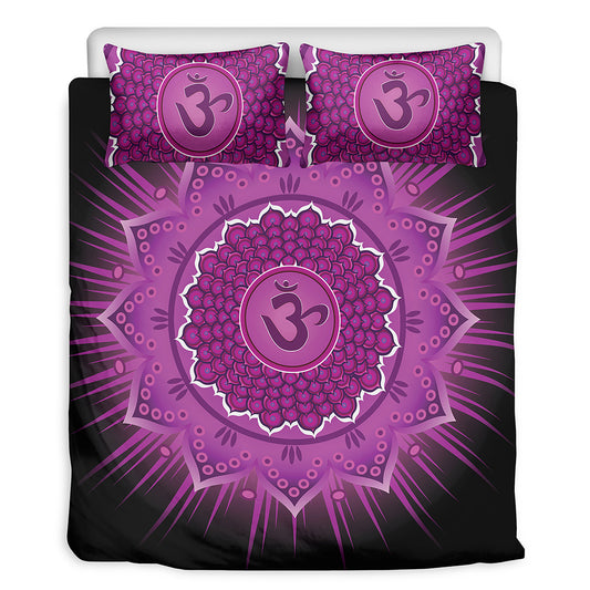Sahasrara Chakra Mandala Print Duvet Cover Bedding Set