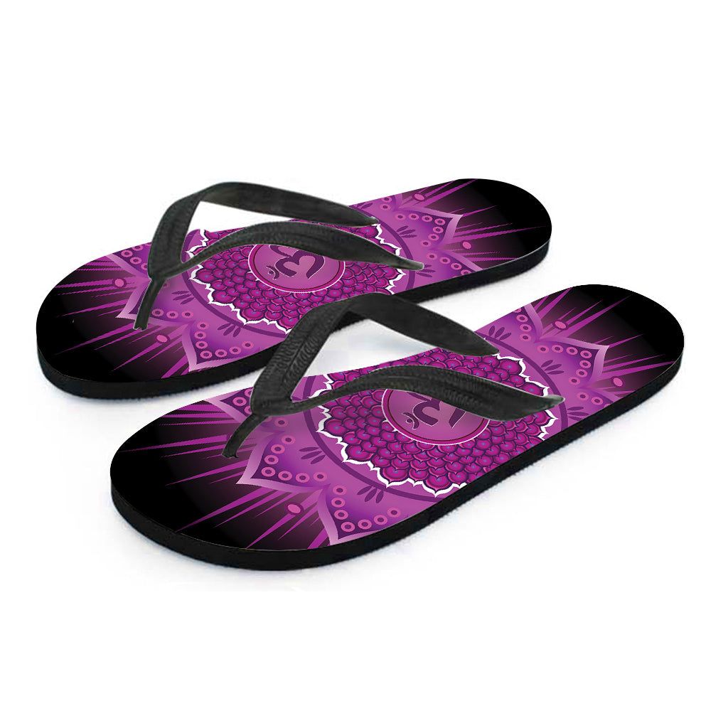 Sahasrara Chakra Mandala Print Flip Flops