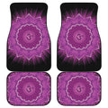 Sahasrara Chakra Mandala Print Front and Back Car Floor Mats