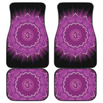 Sahasrara Chakra Mandala Print Front and Back Car Floor Mats