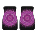 Sahasrara Chakra Mandala Print Front Car Floor Mats