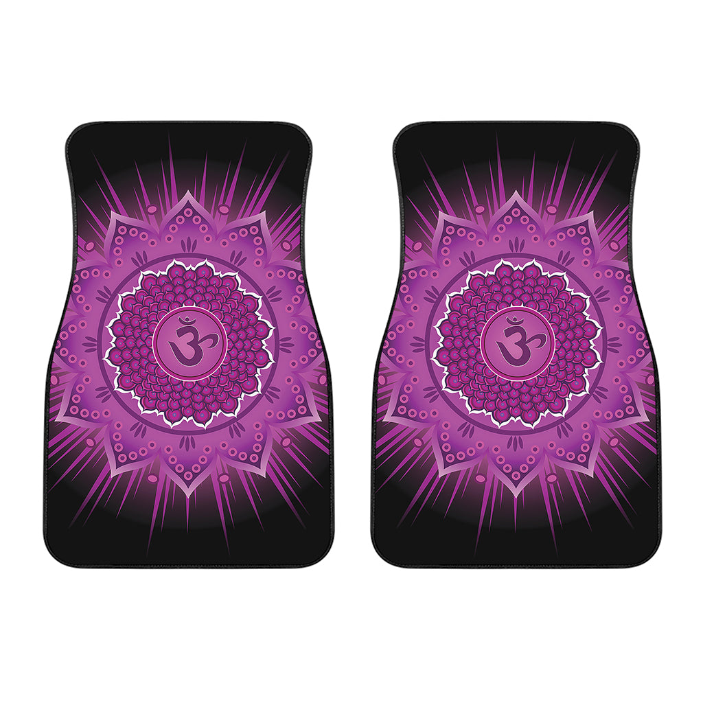 Sahasrara Chakra Mandala Print Front Car Floor Mats