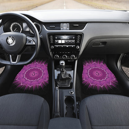 Sahasrara Chakra Mandala Print Front Car Floor Mats