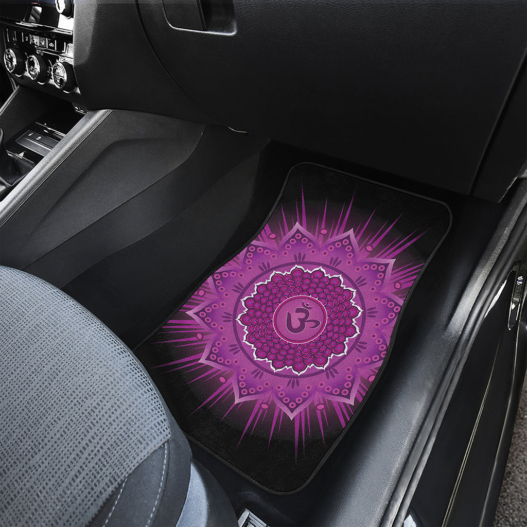 Sahasrara Chakra Mandala Print Front Car Floor Mats