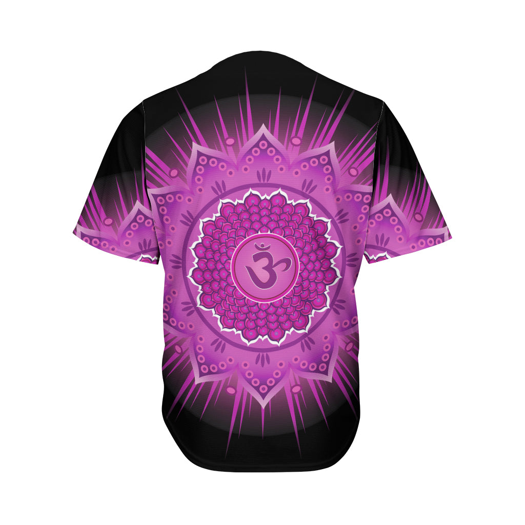 Sahasrara Chakra Mandala Print Men's Baseball Jersey