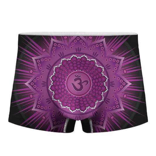 Sahasrara Chakra Mandala Print Men's Boxer Briefs