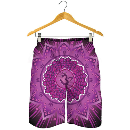Sahasrara Chakra Mandala Print Men's Shorts