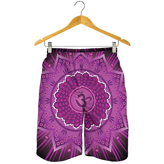 Sahasrara Chakra Mandala Print Men's Shorts