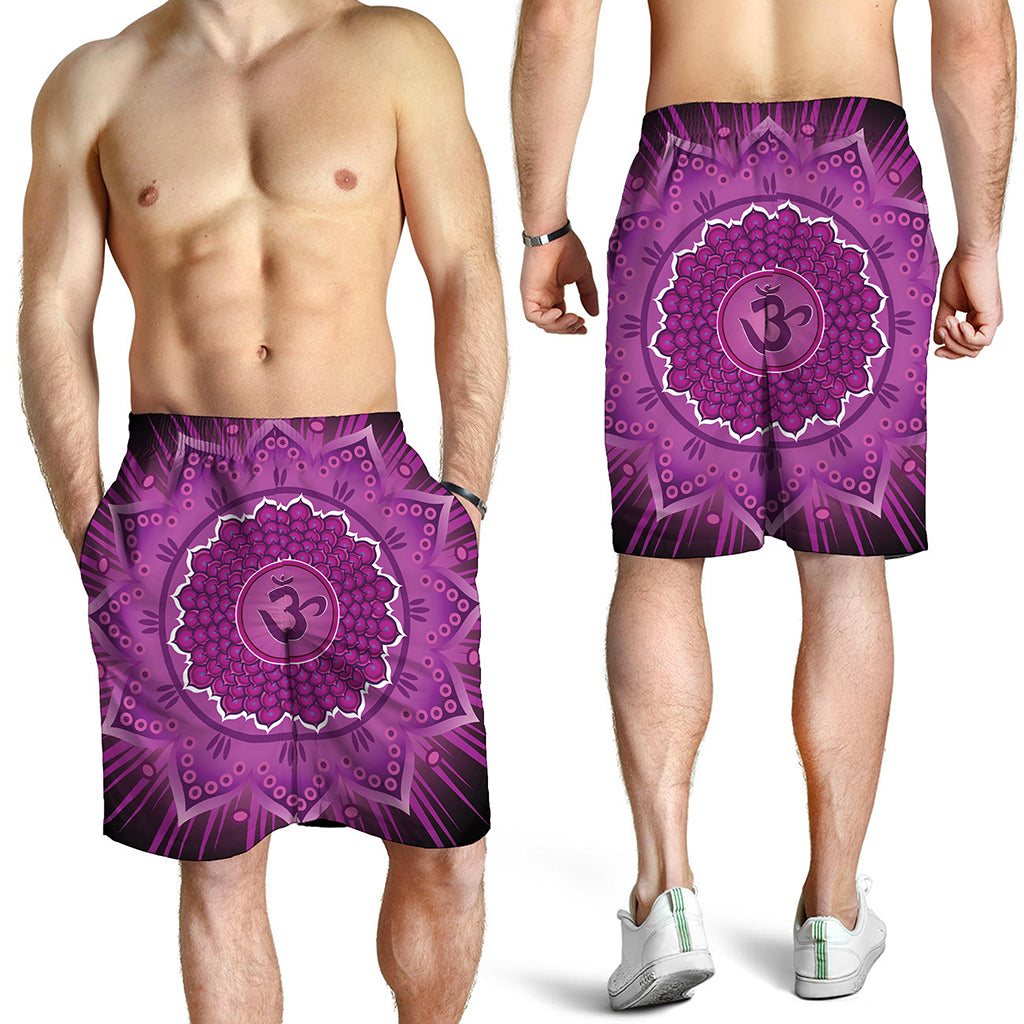 Sahasrara Chakra Mandala Print Men's Shorts