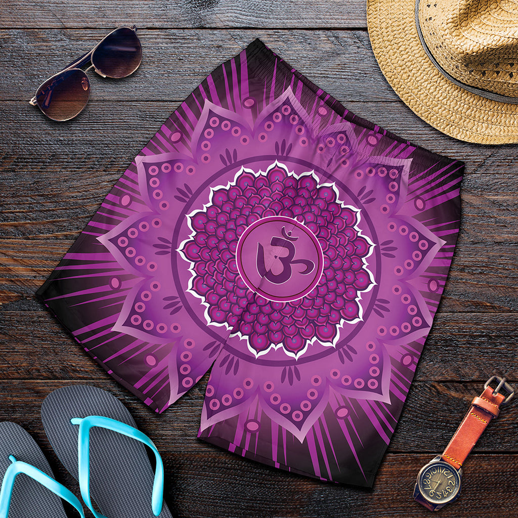 Sahasrara Chakra Mandala Print Men's Shorts