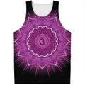 Sahasrara Chakra Mandala Print Men's Tank Top