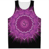 Sahasrara Chakra Mandala Print Men's Tank Top